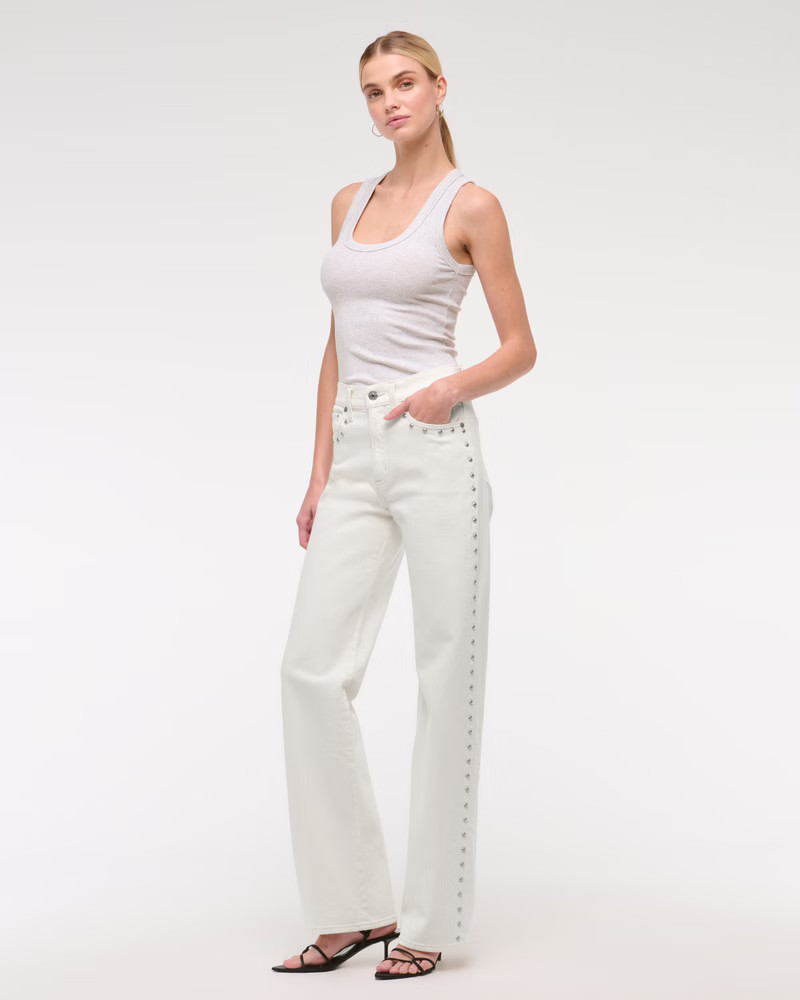 Women's High Rise 90s Relaxed Jean | Women's Clearance | Abercrombie.com | Abercrombie & Fitch (US)