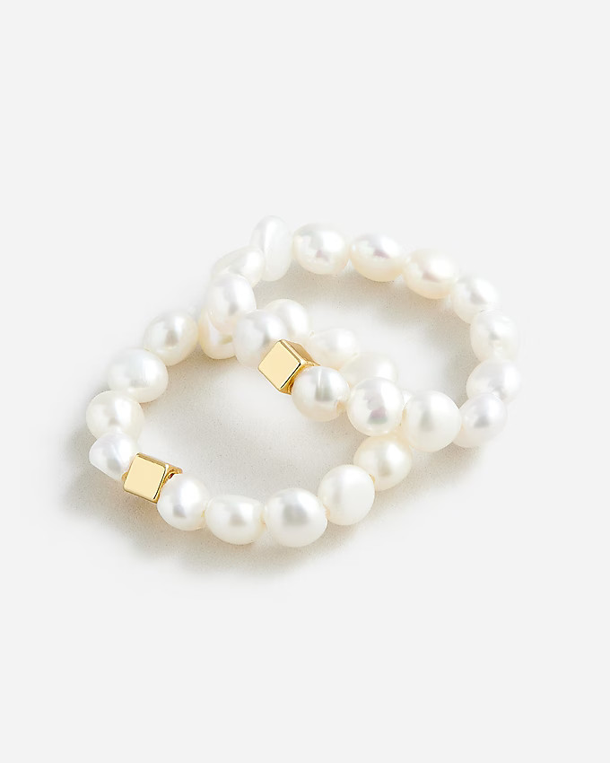 Freshwater pearl rings set | J. Crew US