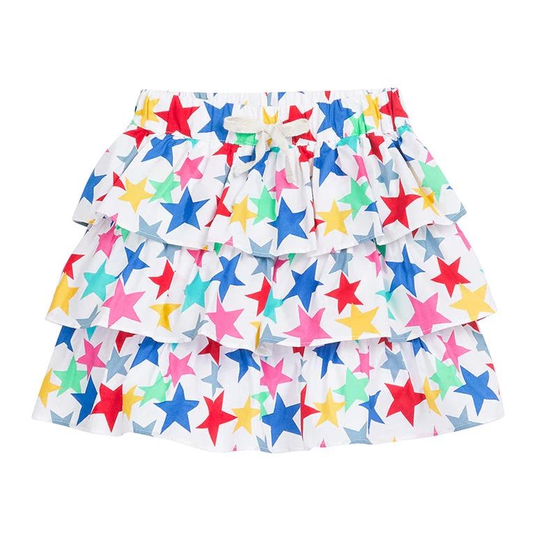 Tiered Mini Skort - Summer Stars | BISBY Kids