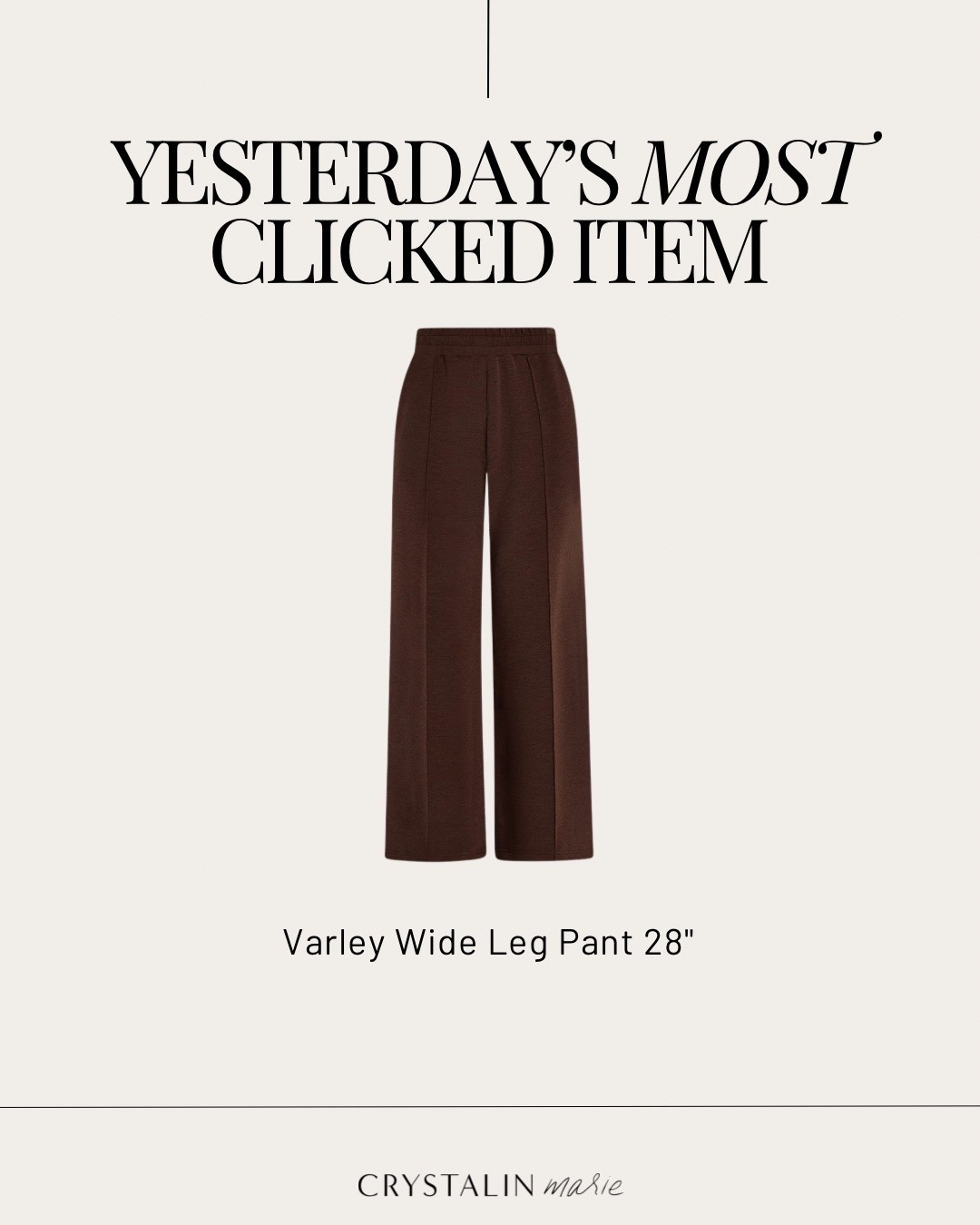 Varley wide leg pants- my fav athleisure pant. in the xs.

#LTKmomlife #LTKPetite #LTKOver40
