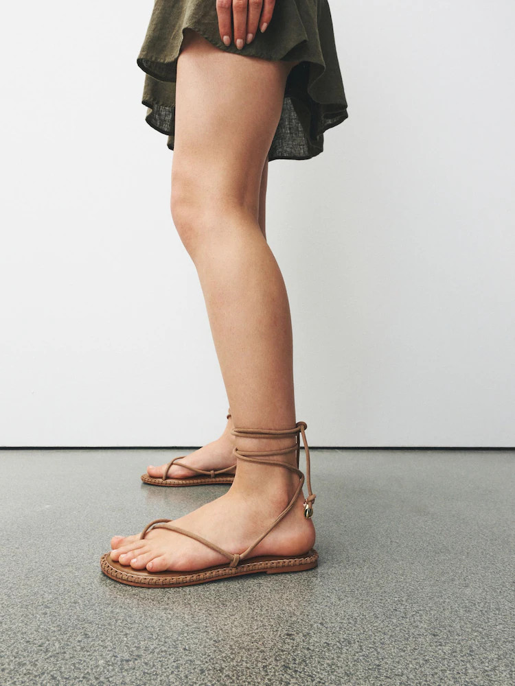Tan Brown Forever Comfort\u00ae Wrap Sandals | Next US