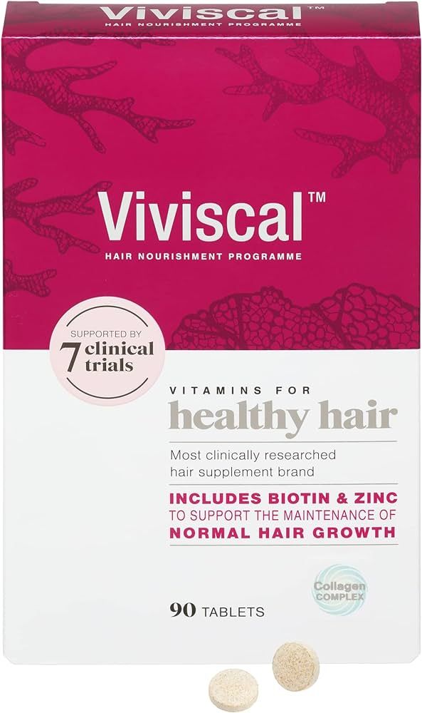 Viviscal Biotin Hair Supplement For Women, Pack of 90 Biotin & Zinc Tablets, Natural Ingredients ... | Amazon (UK)