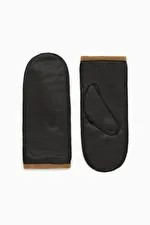 CASHMERE-LINED LEATHER MITTENS | COS UK