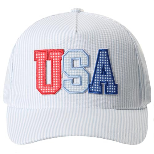 MIRMARU Patriotic America USA Embroidered 5 Panel Cotton Two Tone Trucker Hat for Men and Women. | Amazon (US)