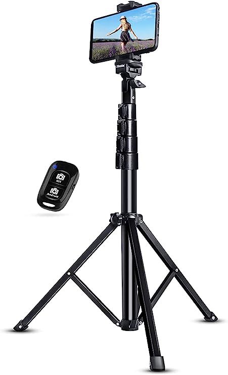 UBeesize 51" Extendable Tripod Stand with Bluetooth Remote for iPhone Android Phone, Heavy Duty A... | Amazon (US)