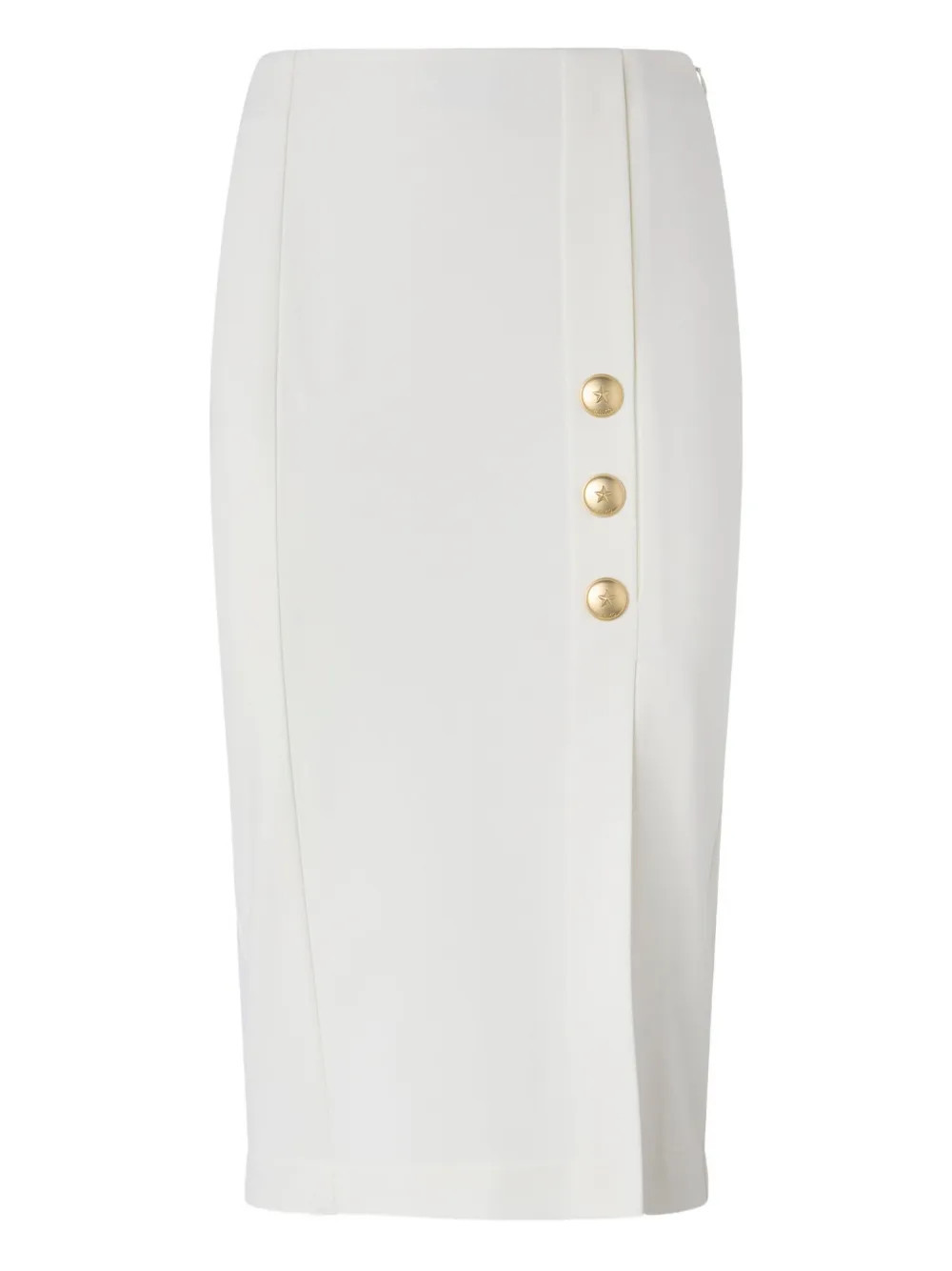 PINKO button-detail pencil skirt - White | Farfetch Global