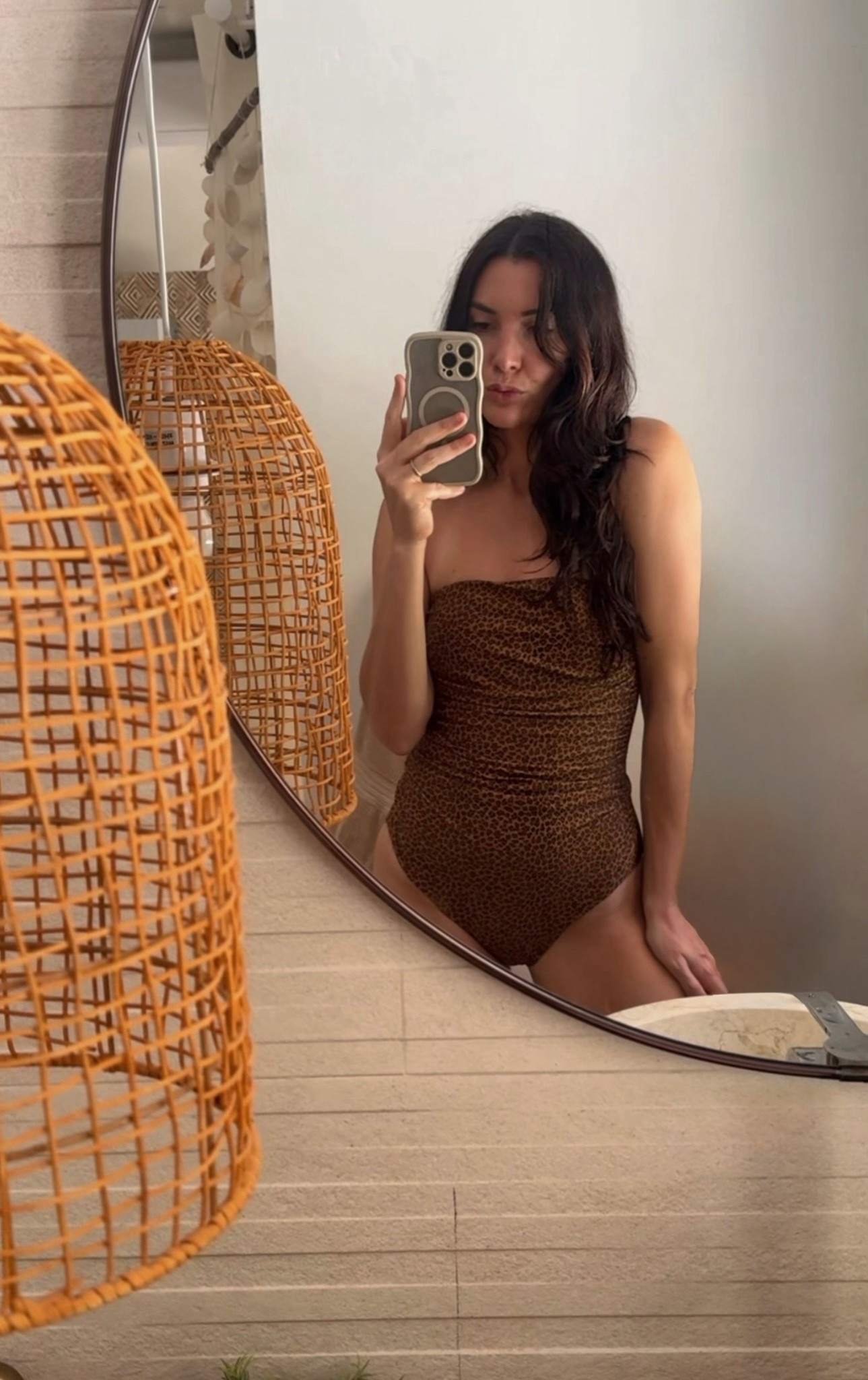 My new favorite swimsuit 🐆 Perfect for family beach days (it stays in place all day!) TTS so flattering, and also comes with straps! 

#LTKSwim #LTKTravel #LTKmomlife