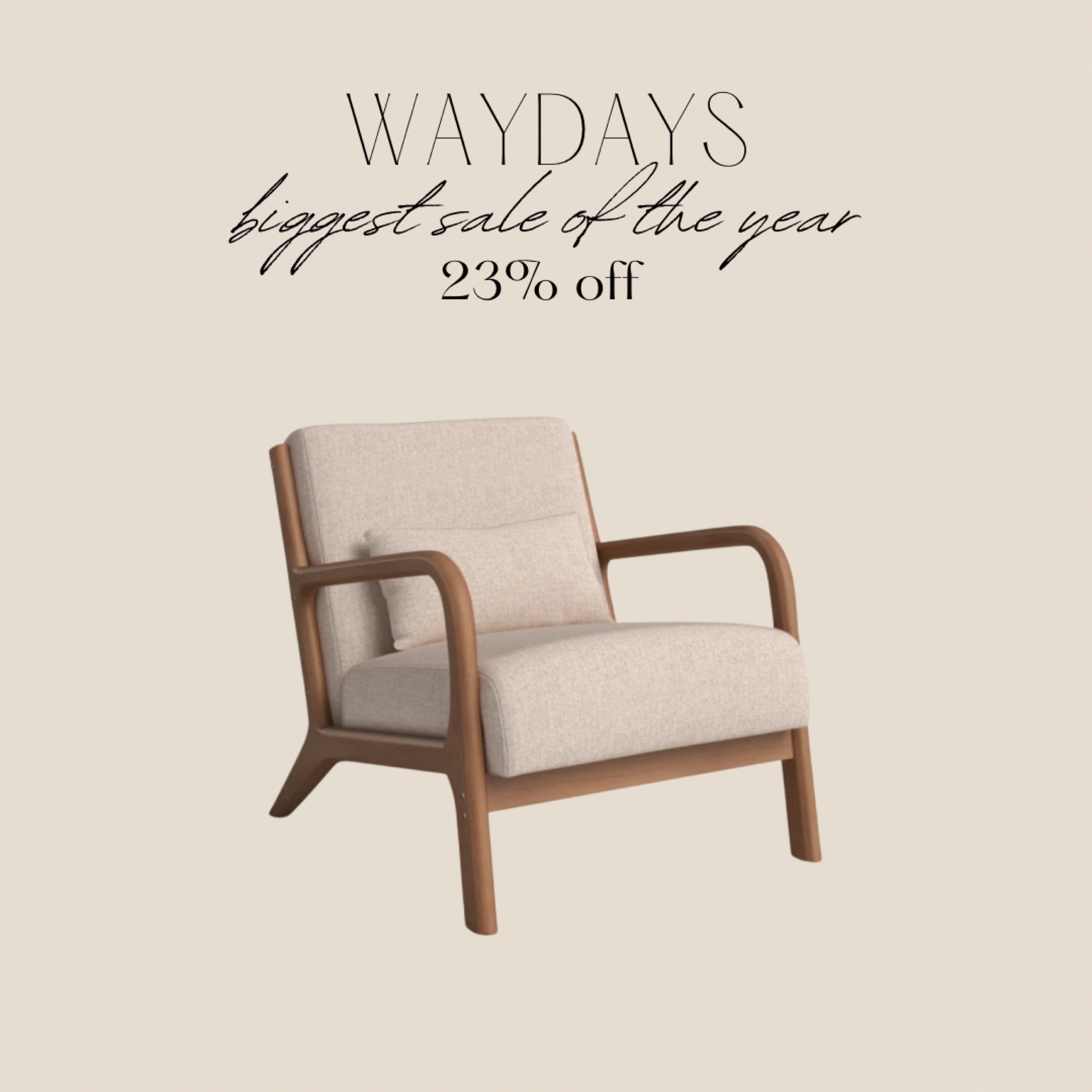 Way days big sale! Canada trendy chair for living room modern neutral home furniture for a contemporary organic vibe 

#LTKcanada #LTKhome
