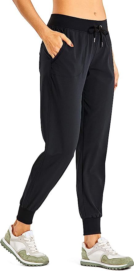 CRZ YOGA Women's Lightweight Joggers Pants with Pockets Drawstring Workout Running Pants with Ela... | Amazon (US)