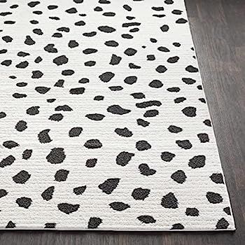 Tariffville Dalmation Spotted Living Room Bedroom Nursery Area Rug - Animal Print Dalmatian Style -  | Amazon (US)