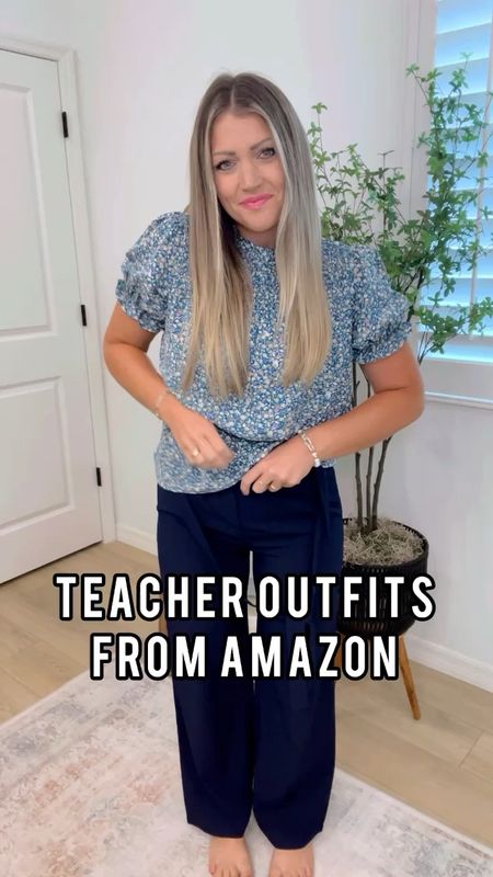 Teacher outfit ideas for back to school! 🫶🏻 I’m wearing my true small in the first pants & top. Both true to size. If you’re in between in bottoms though, go with the lager. They run fitted! But are stretchy. // second look: small maxi skirt. Runs nice and relaxed! Get your true size. Size M white tee - this is a fave I’ve had for years from amazon. Very thick and soft! I go up a size to tie a knot and to wear with leggings too sometimes. // size S graphic tee - this is the softest thing ever! Omg! And runs oversized. If you can wear jeans to the classroom, it would be adorable like that too. Size XS in the best amazon trousers!!! A must have that go with everything. // size S T-shirt dress. True to size but if you’re in between two dress sizes or busty go up one for extra room. //




#LTKBacktoSchool