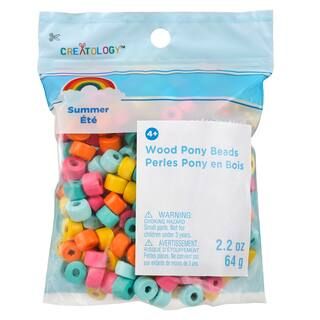 Summer Wood Pony Beads by Creatology™ | Michaels Stores