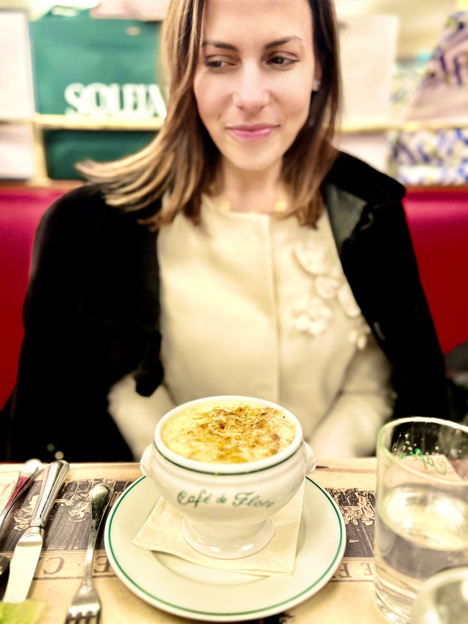 No sleep, no worry at Cafe de Flore. @charlottebrody @cbambassador Use code CBCOURTNEY for $50 off this blazer  

#LTKworkwear