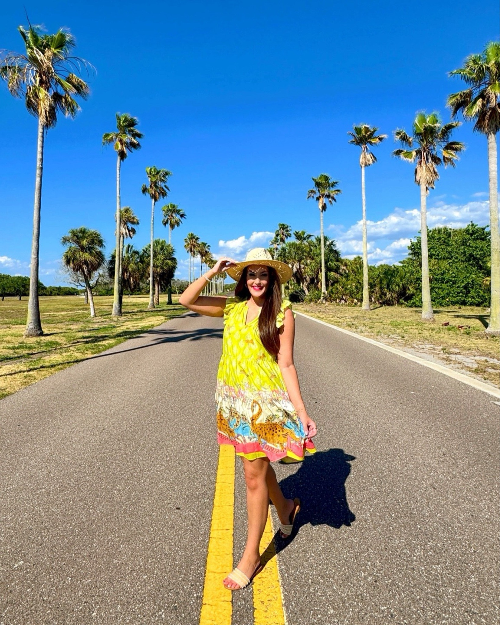 NOW ON SALE & under $50 🤩 Seriously in love with this print from A Loves A, exclusively at Dillards 💛💚 This mini dress is perfect for the hot Florida summer & you can easily style for fall! Available in maxi too - so chic ✨

#LTKSaleAlert #LTKStyleTip #LTKFindsUnder50