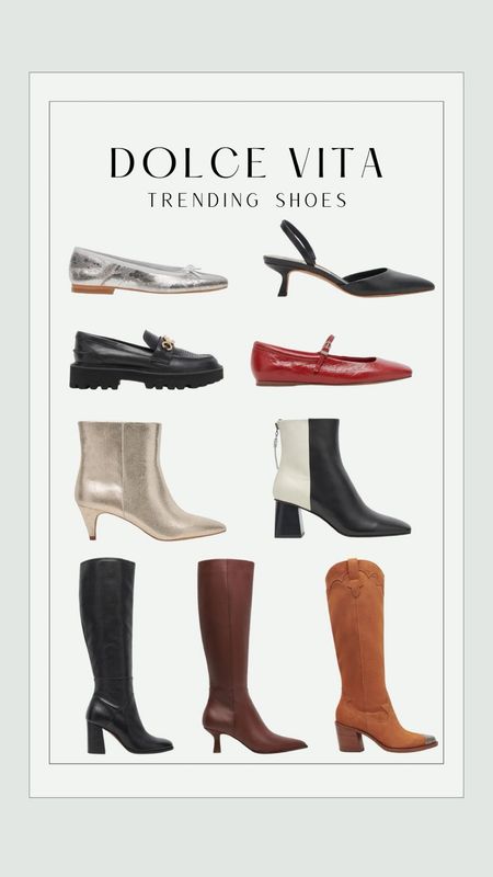 Dolce vita shoes for the fall and winter 
Fashion | boots | trending | ballet flats

#LTKHoliday #LTKSeasonal #LTKGiftGuide