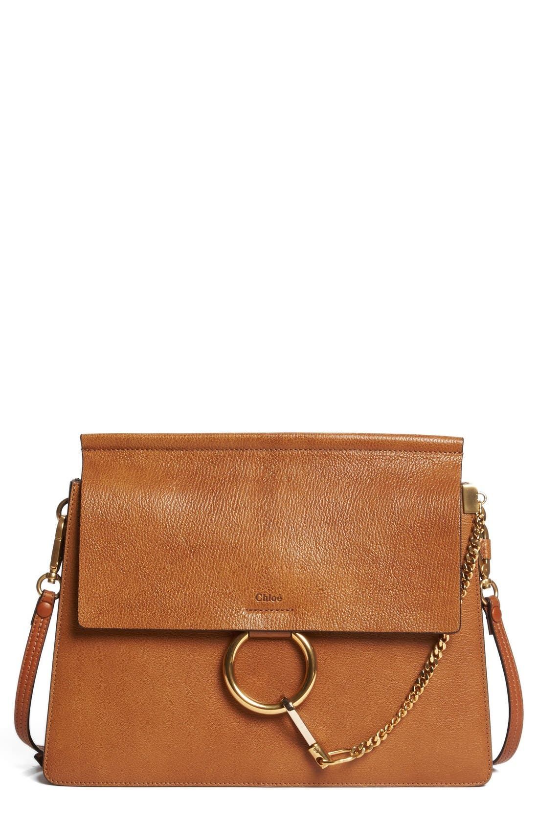 Medium Faye Goatskin Leather Shoulder Bag | Nordstrom