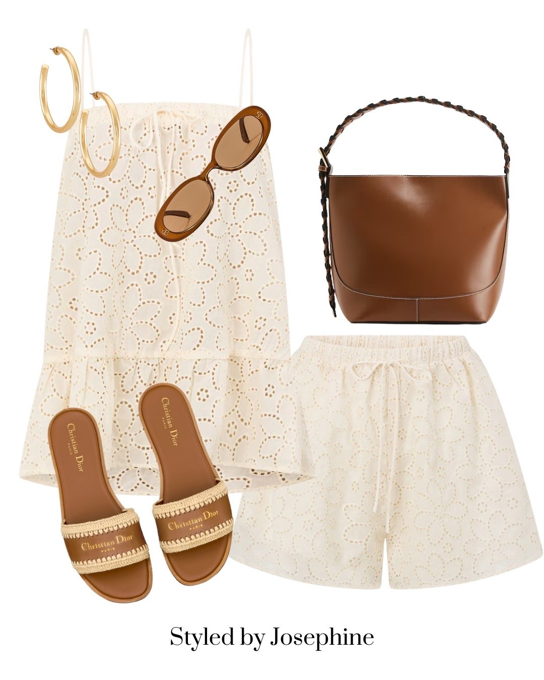 The sweetest set 🐚 This eyelet duo is giving major coastal charm. Feminine, fresh, and perfect for any vacay moment — dressed up with Dior and golden hoops.

Tags: EyeletOutfit SummerStyle DiorLover ChicVacationLooks MatchingSetMagic LTKInspo PackingLight NeutralOutfits

#LTKSeasonal #LTKStyleTip #LTKTravel
