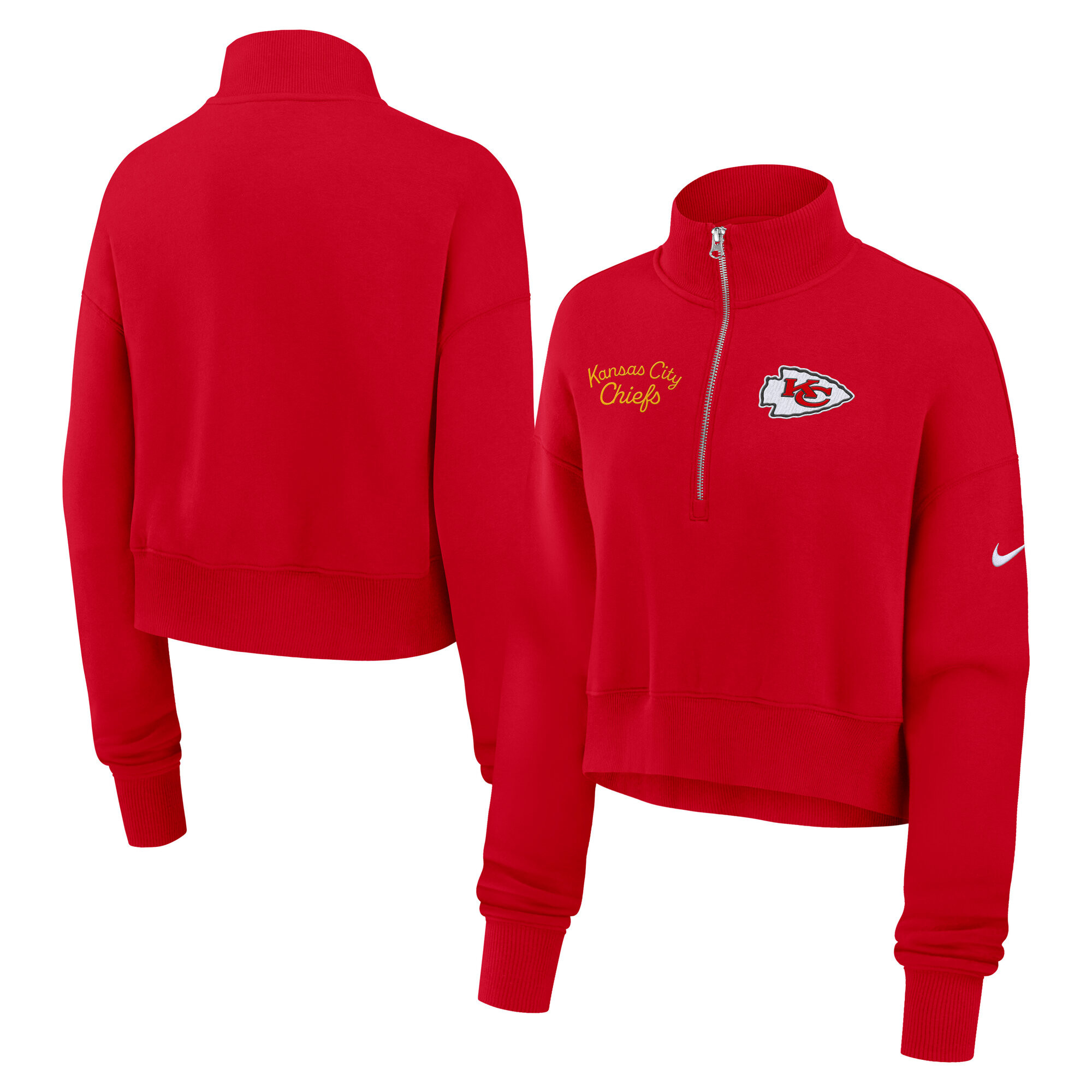 Women's Nike Red Kansas City Chiefs Primetime Phoenix Half-Zip Sweatshirt | Fanatics