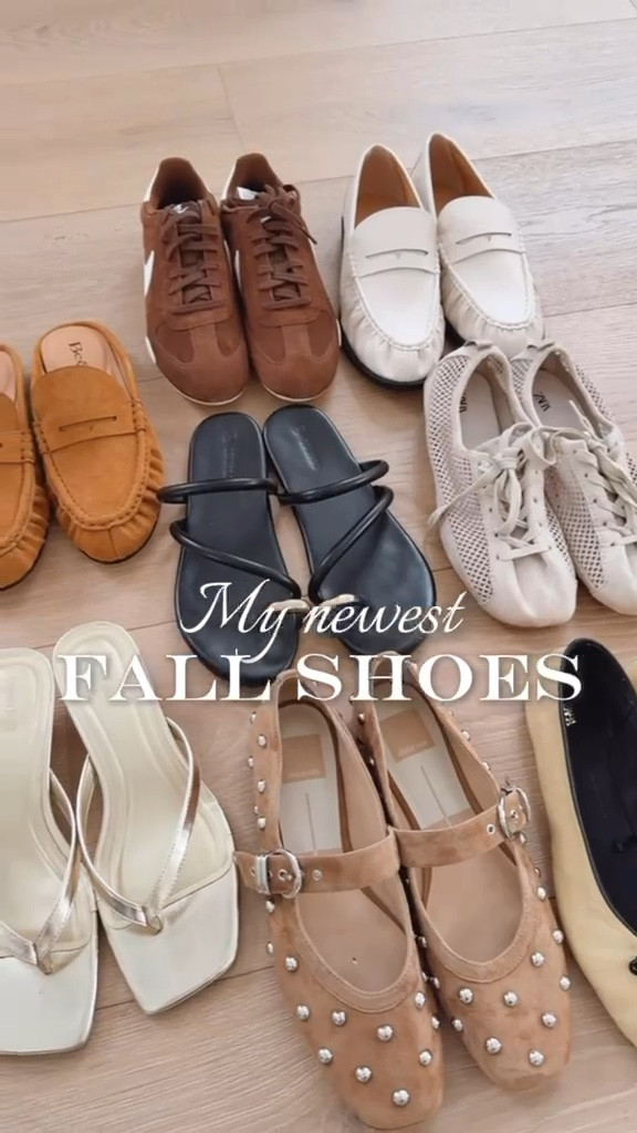 My newest fall shoes 🤎🍂
Ballet flats 
Sneakers 
Loafers 
Mule
Heels
Sandals
Fall outfits women

#LTKU #LTKOver40 #LTKSeasonal