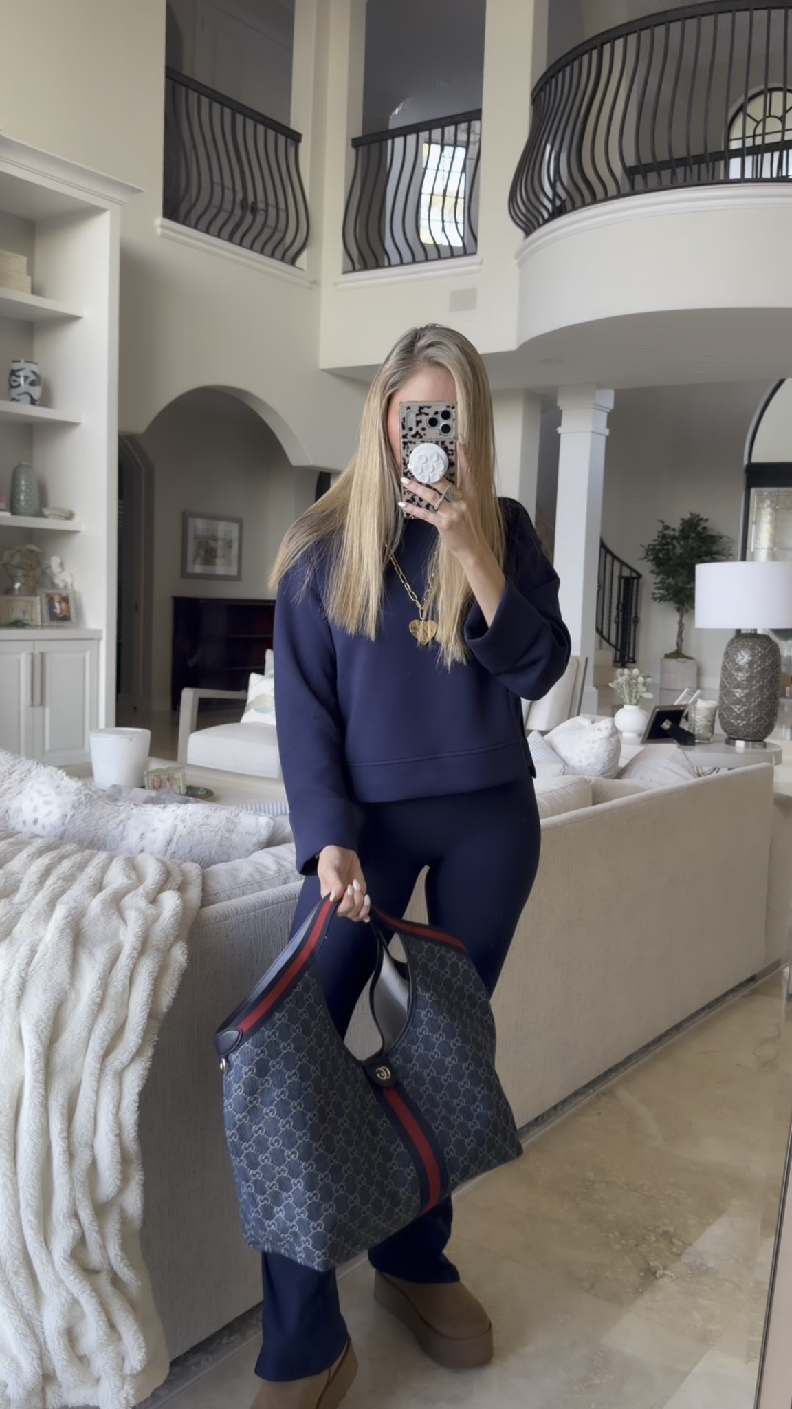 Comfy @Spanx lounge set with this denim Gucci bag 💙

#LTKgrwm #LTKootd #LTKOver40