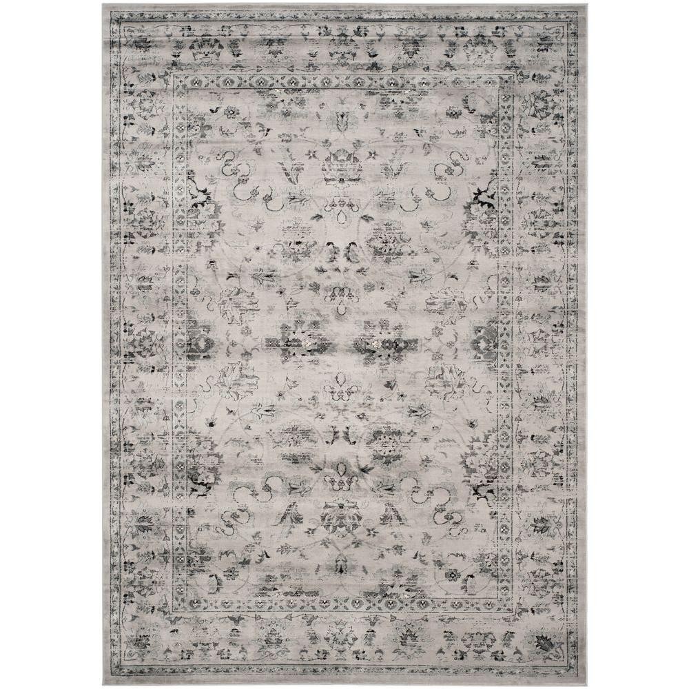 Safavieh Vintage Grey/Ivory 8 ft. x 10 ft. Area Rug, Gray/Ivory | The Home Depot