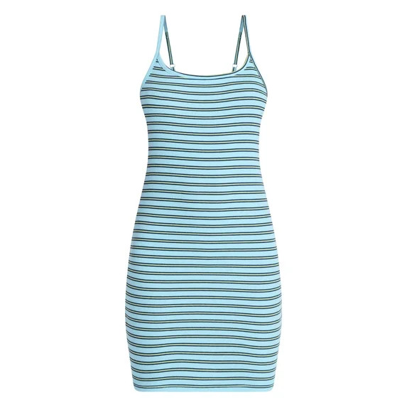 No Boundaries Ribbed Cami Mini Dress, Women's XXS-XXL | Walmart (US)