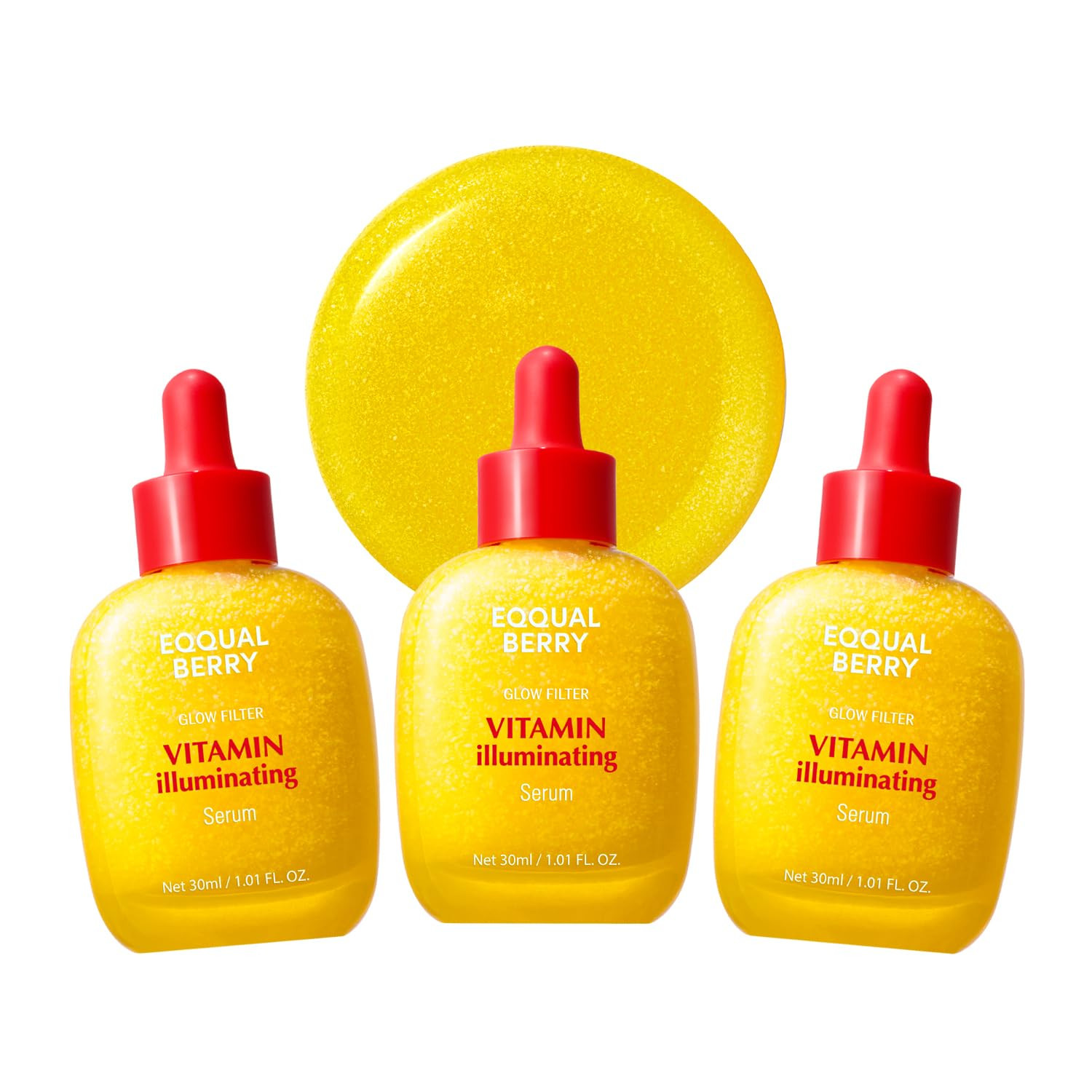 EQQUALBERRY Vitamin Illuminating Serum Triple Pack | Niacinamide 4% & TXA | Brightening Vitamin C Serum for Glow & Hyaluronic Acid | Dark Spot & Uneven Tone Care | Korean Skincare, 1.01 oz (Pack of 3) | Amazon (US)