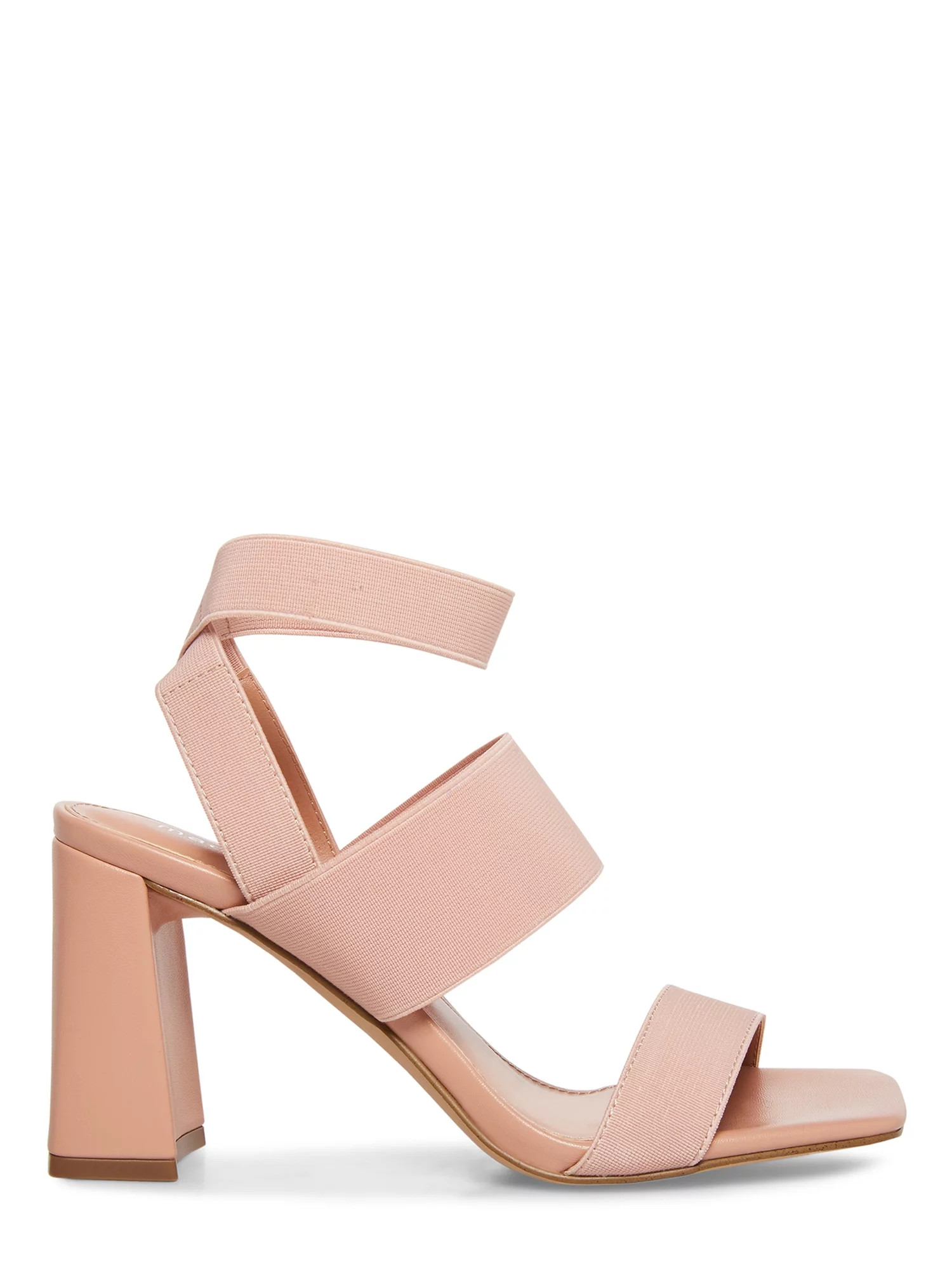 Madden Girl Women's Waltzz Elastic Stretch Heeled Sandal - Walmart.com | Walmart (US)