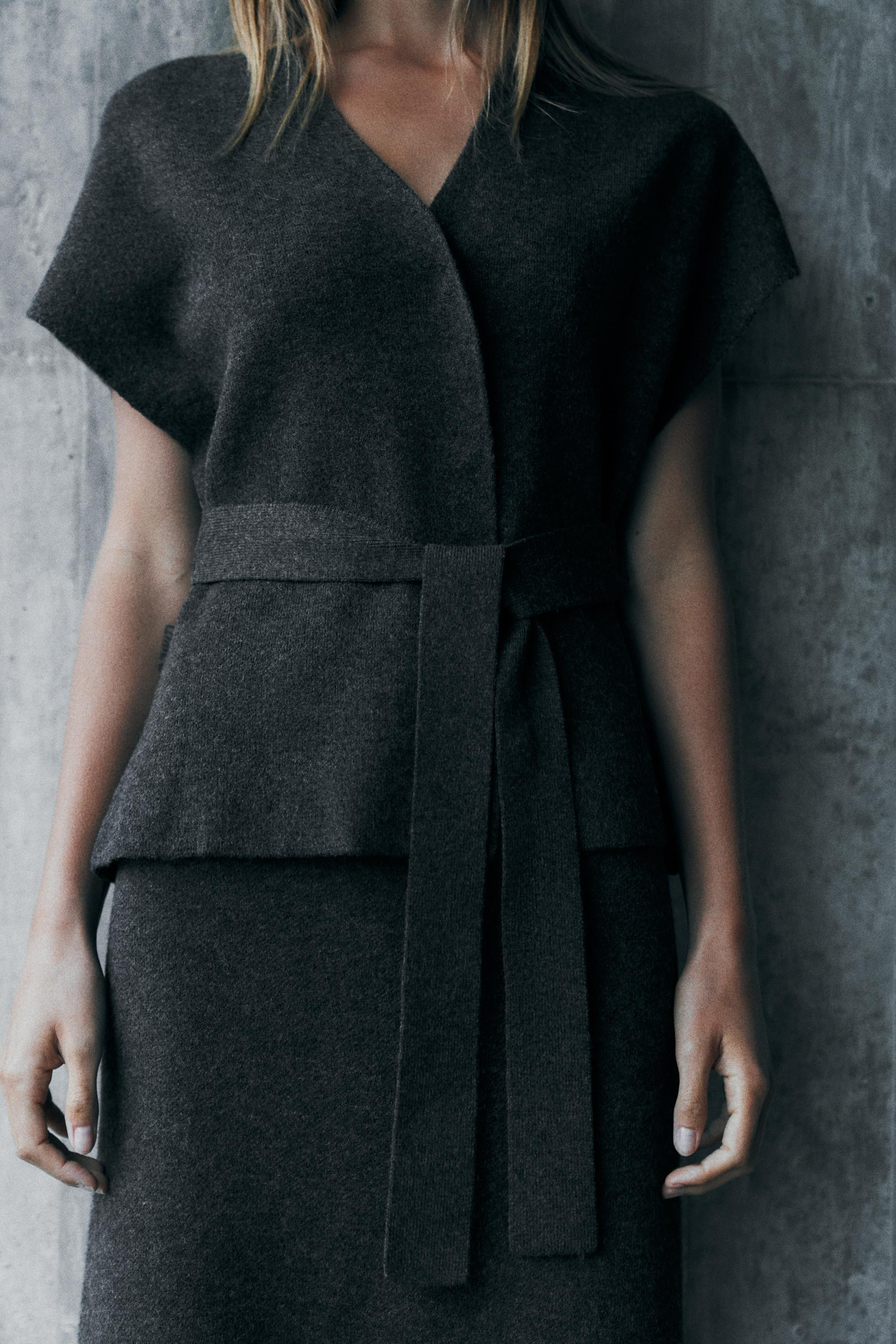 KNIT BELT VEST | Zara US