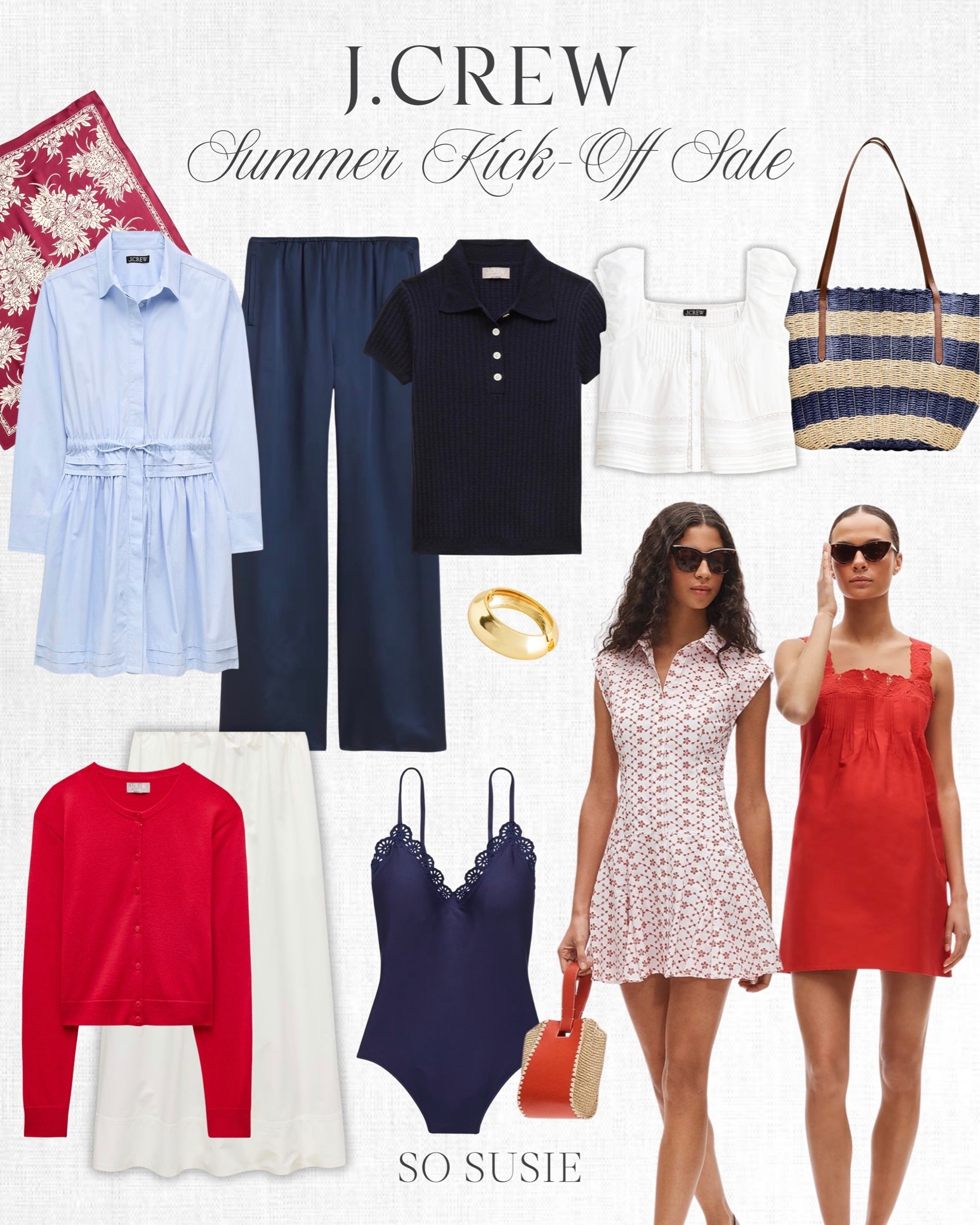 The @J.Crew Summer Kickoff Sale has begun! Take 40% off + 50% off swim!!

#LTKSeasonal #LTKOver40 #LTKSaleAlert