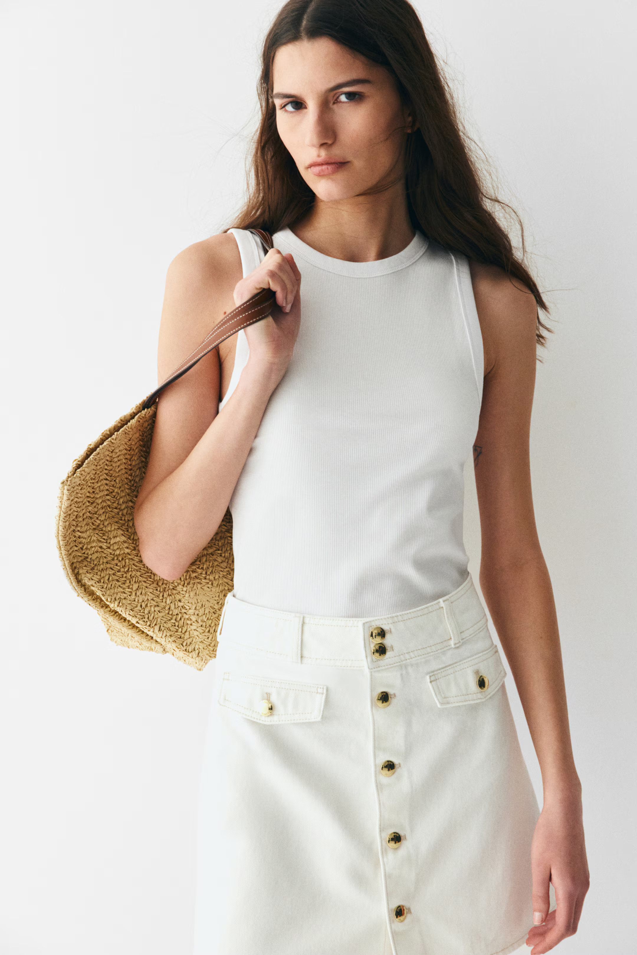 A-line mini skirt | H&M (UK, MY, IN, SG, PH, TW, HK)