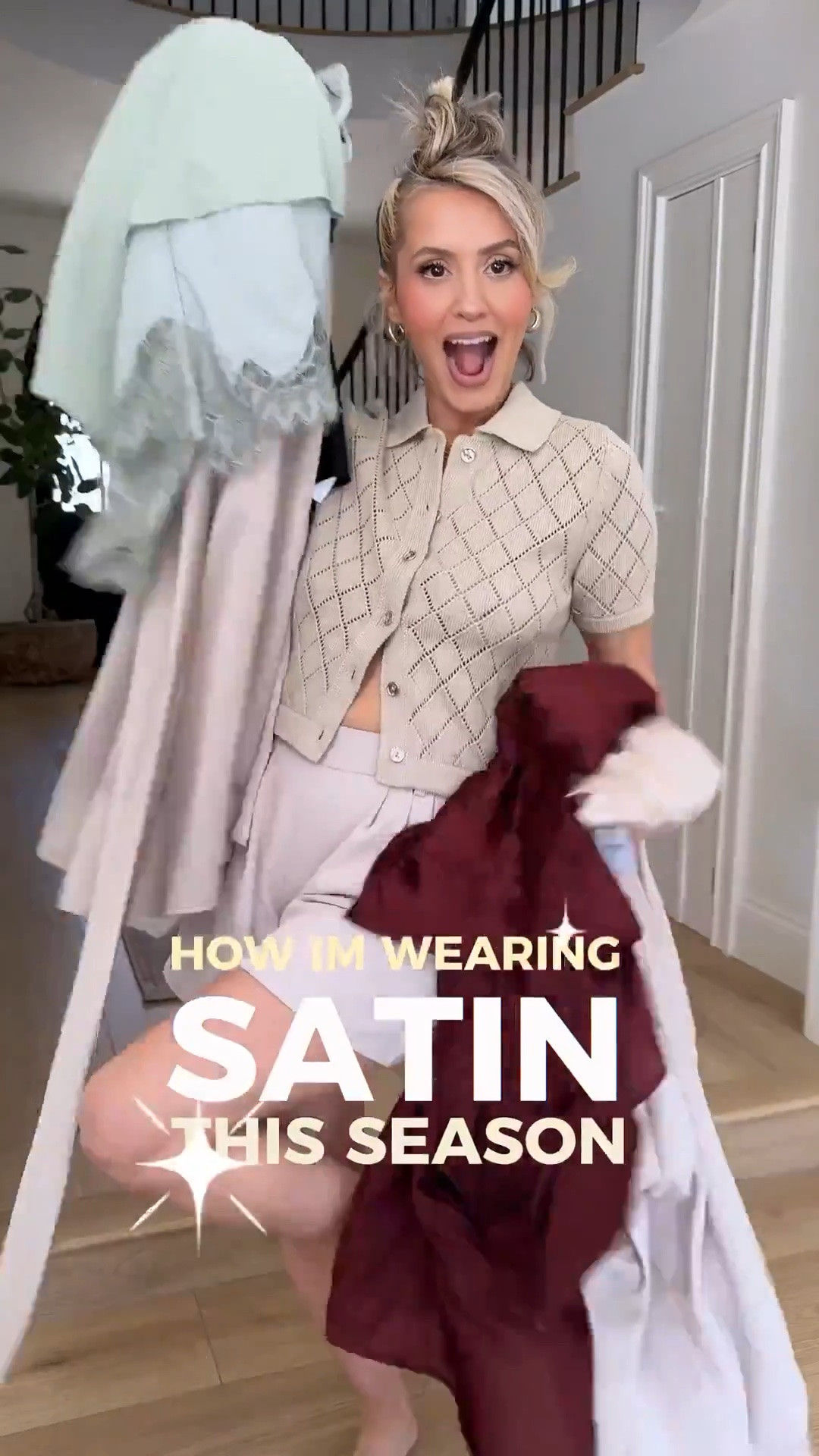 Trend alert 🚨 SATIN is IN ✨🤌🏼 these @Express looks are stunningggg 👀 #DresstoExpress #ExpressPartner 

Size 4 in pants
XS in tops 
SM in blazer

#LTKgrwm #LTKootd #LTKU