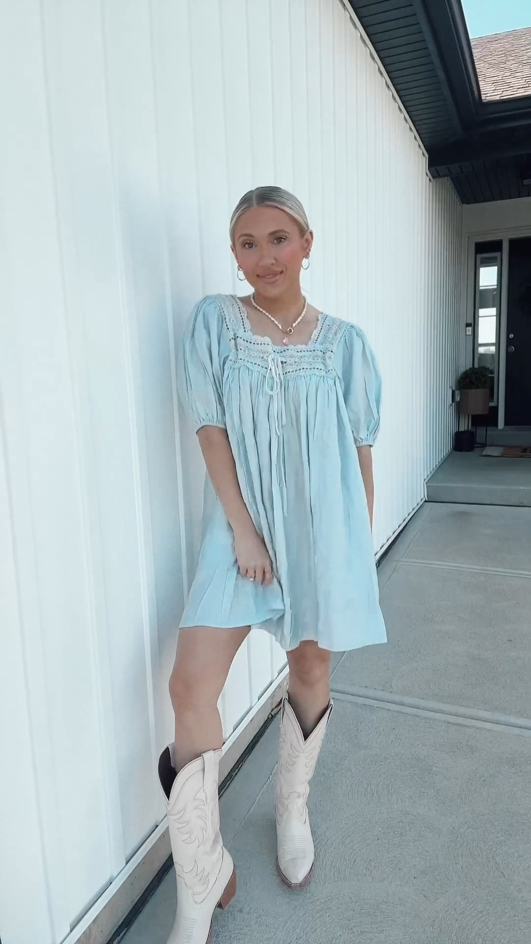 Babydoll dress of my dreams ☁️🕊️✨ 

so girly + gives a vintage vibe! Such a beautiful feminine dress! Perfect for baby showers, brunches or just anything and everything in between! 

This dress is from Worth Collective and it is a bump friendly dress ! 

#LTKBaby #LTKStyleTip #LTKBump