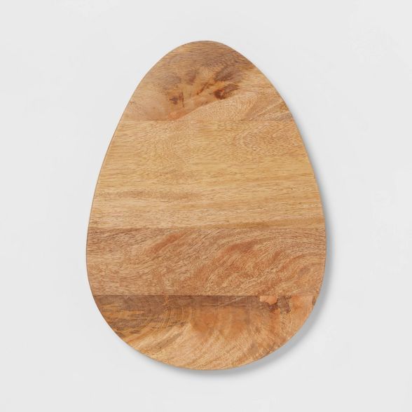 13" x 9" Wood Egg Shaped Serving Board - Threshold™ | Target
