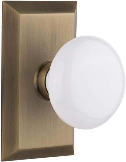 Nostalgic Warehouse Studio Plate & White Porcelain Door Knob | Amazon (US)