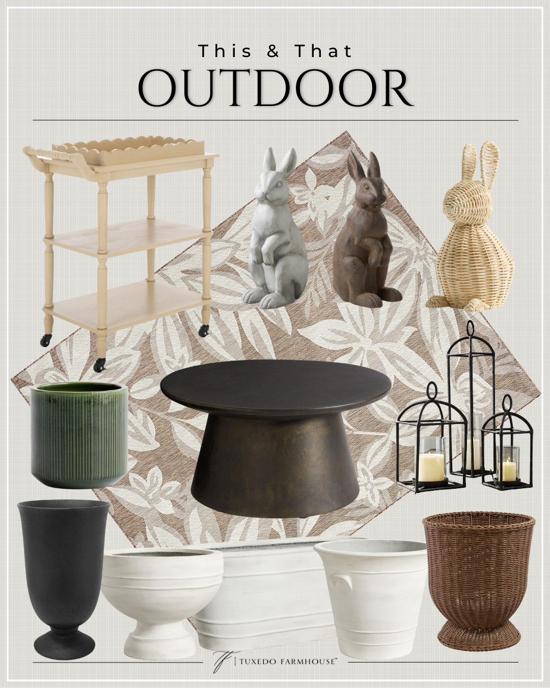 This & That - Outdoor

Elevating our outdoor spaces with timeless textures, soft neutrals, and a touch of charm 🌿✨ Because a beautifully curated patio should feel just as intentional as the home it surrounds.

 

 #LTKSeasonal #LTKHome #LTKSaleAlert