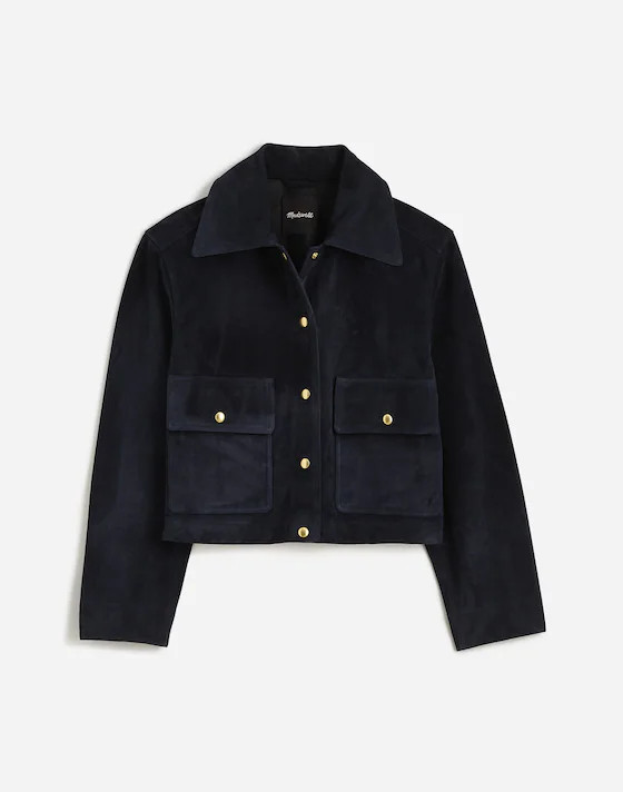 Crop Chore Jacket in Suede | Madewell | Madewell
