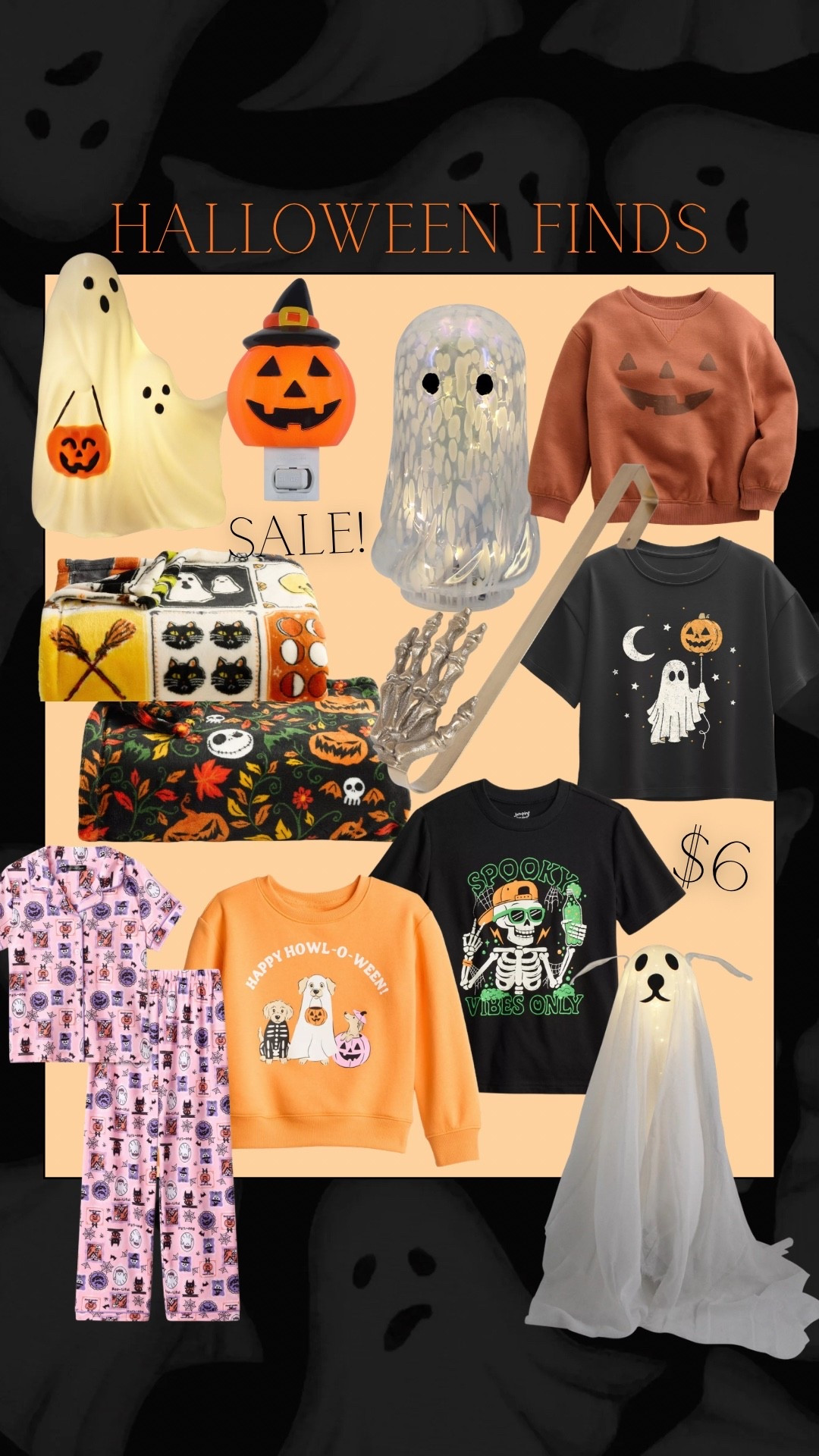 The cutest Halloween outfits and home decor and it’s all on sale! I absolutely love the light up ghost especially the ghost dog in these blankets are gigantic and so festive. Loving the nostalgic Halloween lamps.

#LTKSeasonal #LTKHome #LTKSaleAlert