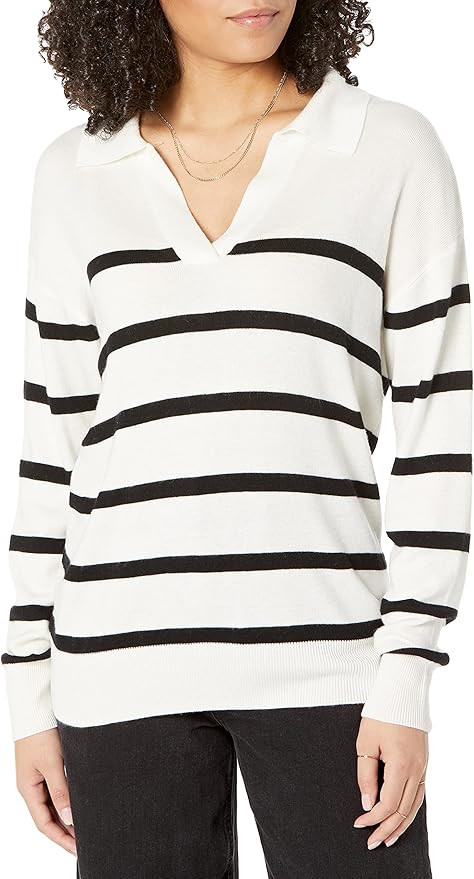 The Drop Women's Meena Loose-Fit Sweater Polo | Amazon (US)