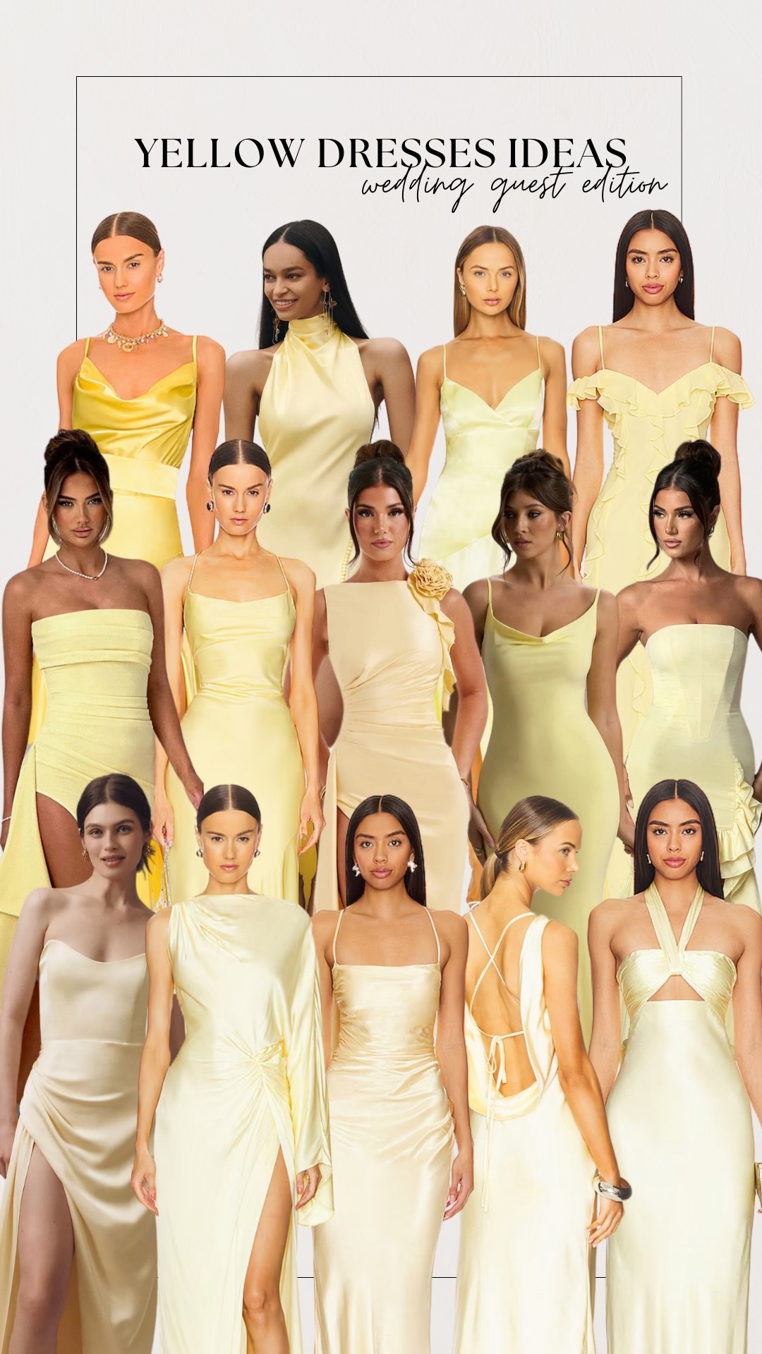 Yellow dresses are always a favorite for bridesmaids! Lately the butter tones have been getting strength so I decided to share this list of 15+ yellow dresses for a wedding guest. Hope you like it!

#LTKWedding #LTKFindsUnder100 #LTKParties