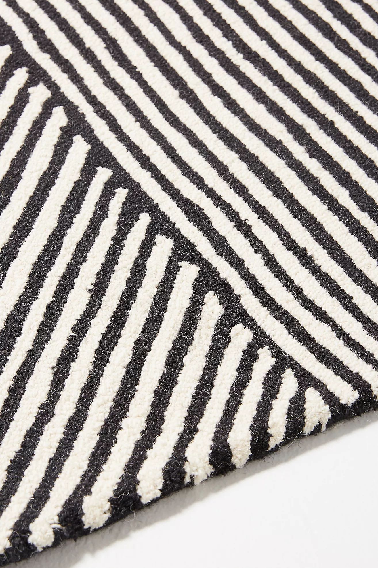 Tufted Stripe Illusion Rug | Anthropologie (US)