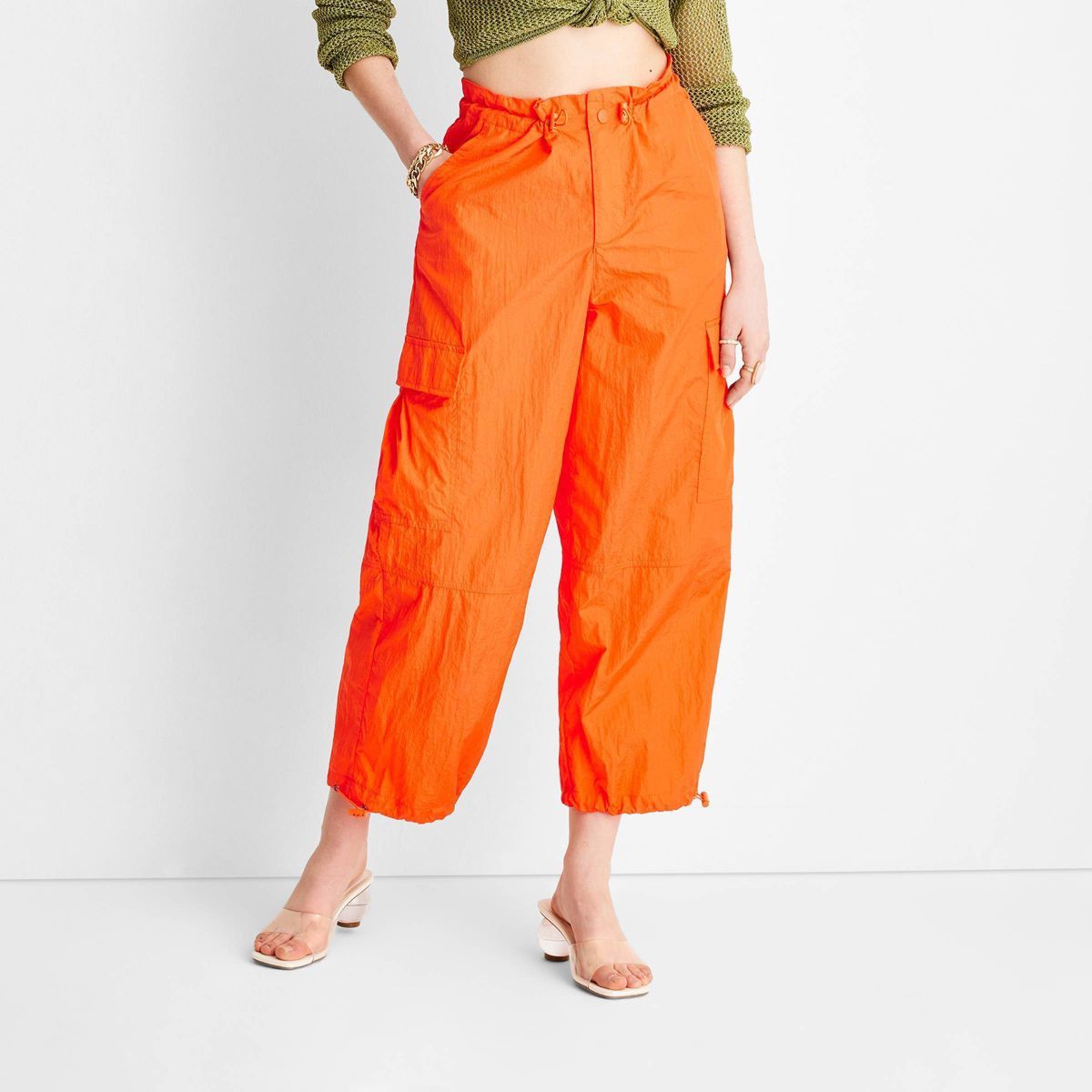 Women's Utility Nylon Cargo Pants - Future Collective™ with Alani Noelle | Target