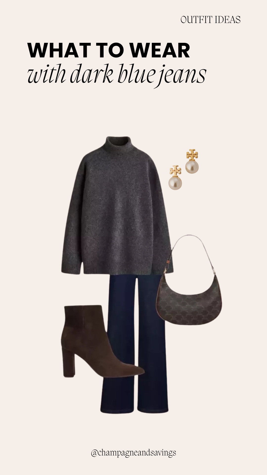 Dark blue jeans outfit

#LTKootd