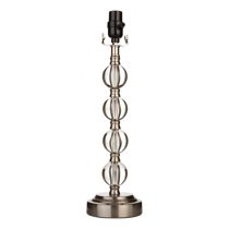Better Homes & Gardens 18" Stacked Glass Ball Lamp Base, Brushed Nickel | Walmart (US)