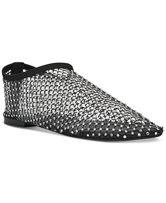 Steve Madden Women's Mino Mesh Rhinestone Flats - Macy's | Macy's