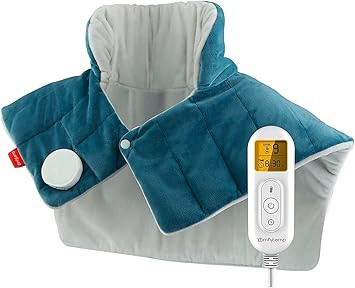Weighted Heating Pad for Neck and Shoulders, Comfytemp 2.2lb Large Electric Heated Neck Shoulder ... | Amazon (US)