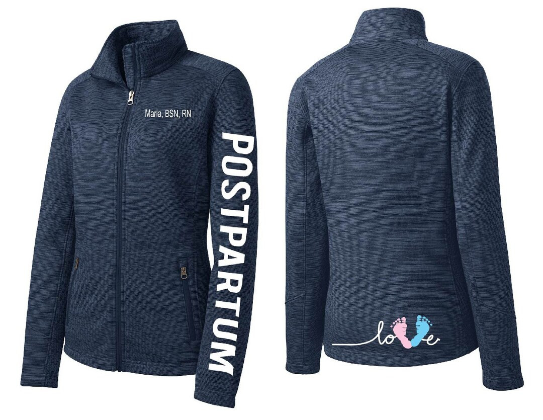Postpartum Jacket Nurse Embroidered Nursing Jacket Women's Mother Baby Labor and Delivery NICU 44 | Etsy (US)