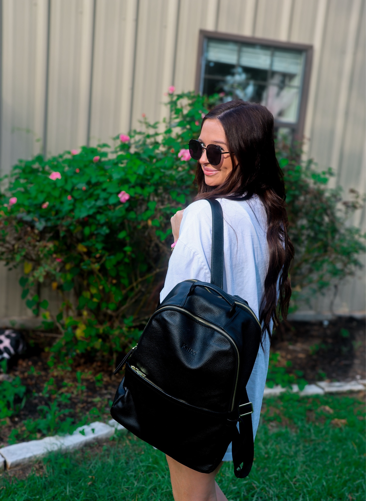 Love this black leather backpack from Amazon! Perfect for work, casual daywear, and super compact! So many different compartments for organization! #leatherbags #blackleatherbags #leatherbackpack #leather 

#LTKTravel #LTKItBag #LTKStyleTip