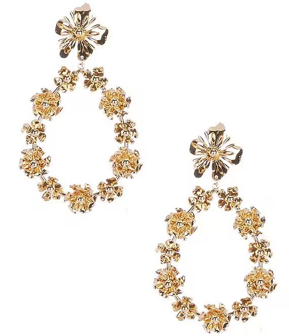 Anna & Ava Teardrop Flower Detailed Statement Drop Earrings | Dillard's | Dillard's