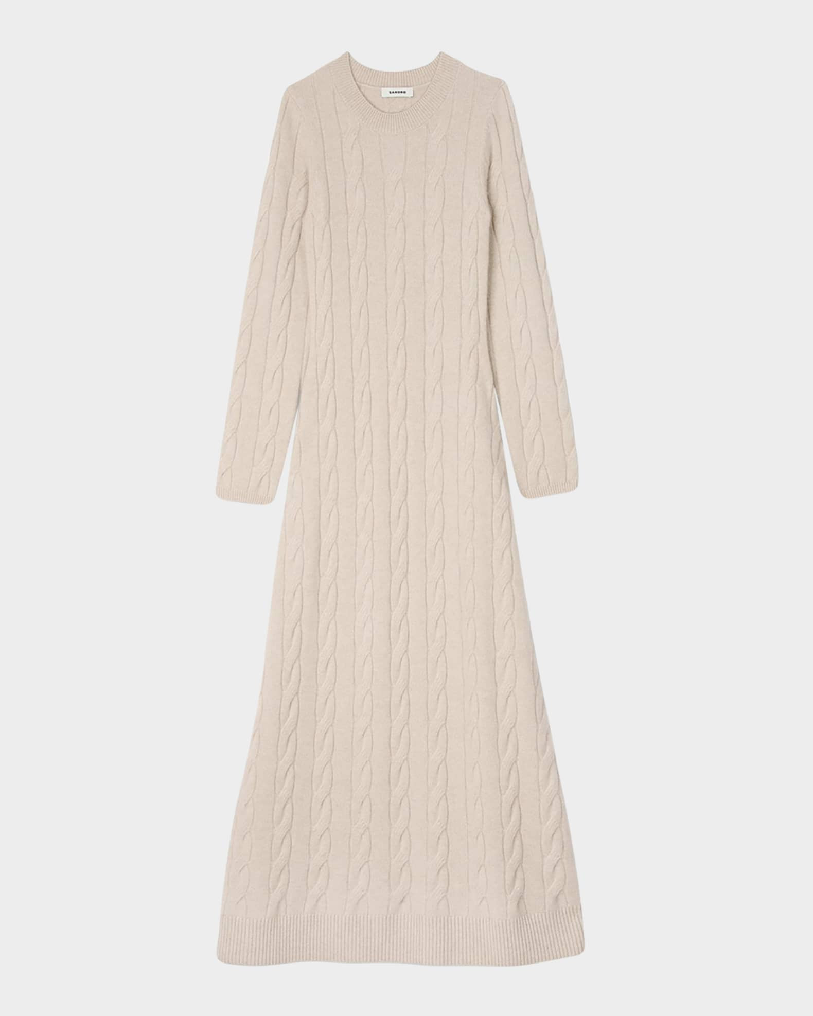 Maelys Cable-Knit Maxi Sweater Dress | Neiman Marcus
